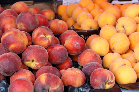 peach group on the marketの写真素材