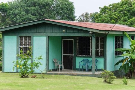 native house jungle nicaragua central america corn island, Nicaraguaのeditorial素材
