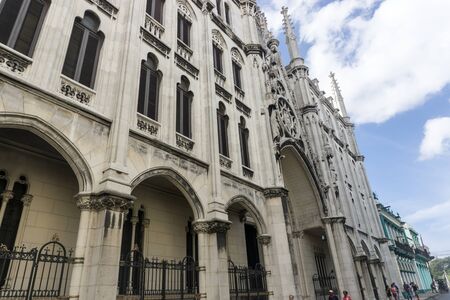 La Havana, Cuba â December 26, 2016:  outdoors facade churchのeditorial素材