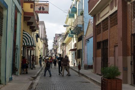 La Havana, Cuba  December 26, 2016: Inside China-town streets, general travel imageryのeditorial素材