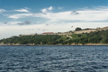 Fortaleza de San Carlos view from La Habana Vieja in La Havana, Cubaのeditorial素材