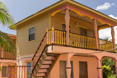 cabin rustic house on tropical place, Nicaraguaの写真素材