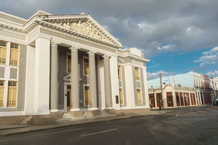 CIENFUEGOS, CUBA - DECEMBER 31, 2016: Central park view.のeditorial素材