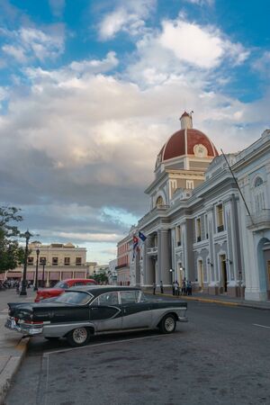 CIENFUEGOS, CUBA - DECEMBER 31, 2016: Central park view.のeditorial素材