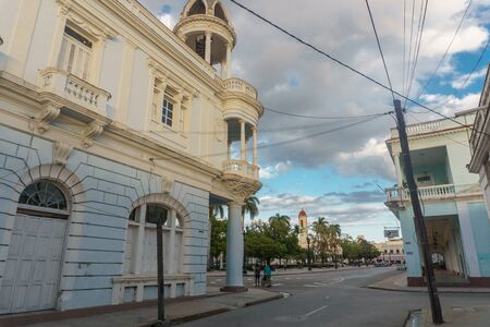 CIENFUEGOS, CUBA - DECEMBER 31, 2016: Street viewの写真素材