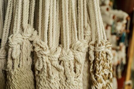 detail of hammock for saleの写真素材