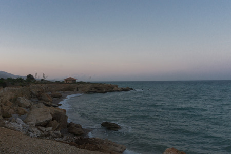 View of Vinaros, in the Costa del Azahar, Spainの写真素材