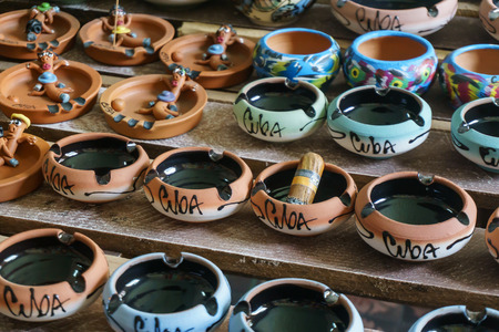 ashtray souvenirs from cubaの写真素材