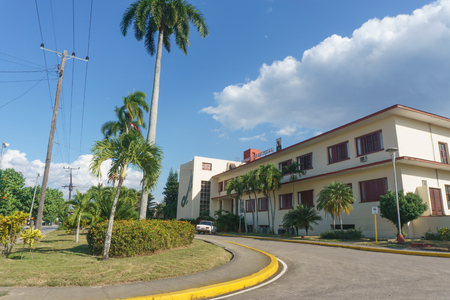 Santa Clara, Cuba, January 5, 2017: Communist Party central building from outdoors in Santa Clara, Cuba.のeditorial素材