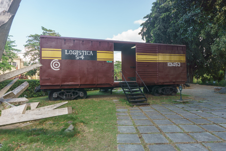 Santa Clara, Cuba, January 5, 2017:  revolution train museum in Santa Clara, Cuba. This place is where che guevara and their revolutionary group win the battle of Santa Clara during the revolutionのeditorial素材