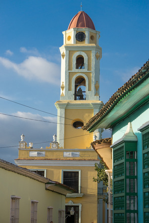 church view, typical picture from Trinidad. one of the most important touristic placesの写真素材