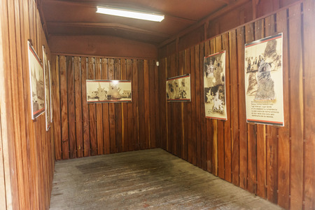 Santa Clara, Cuba, January 5, 2017:  revolution train museum in Santa Clara, Cuba. This place is where che guevara and their revolutionary group win the battle of Santa Clara during the revolutionのeditorial素材