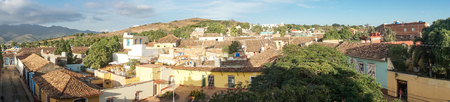 Panoramic view of Trinidad, Cuba from upの写真素材
