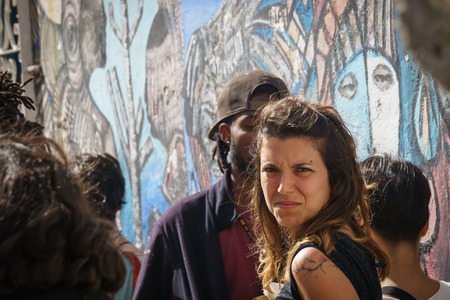 La Havana, Cuba, January 08, 2017: afrocaribbean and rasta street culture in Callejon de Hamel in La Havana. There is a famous street by rasta and black culture in La Havanaのeditorial素材