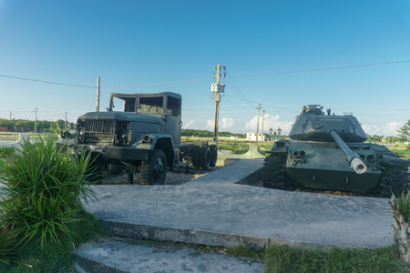 playa giron, Cuba, January 2, 2017:  Inside the war museum of playa Giron.のeditorial素材