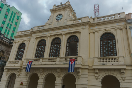 Santa Clara, Cuba, January 5, 2017: Teatro La Caridad outdoors view, General travel imageryのeditorial素材