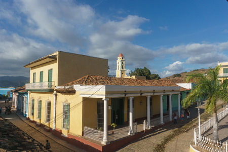 Trinidad, Cuba, January 3, 2017:  Street view of town. Trinidad is one of the must touristic place in Cubaのeditorial素材