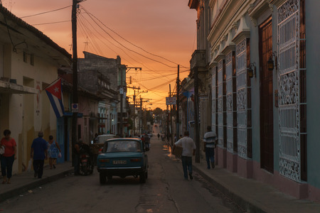 Santa Clara, Cuba, January 5, 2017: Street view on Santa Clara, Cuba. General travel imageryのeditorial素材
