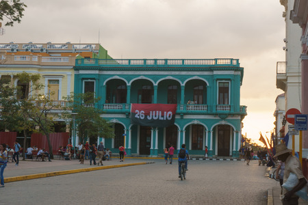 Santa Clara, Cuba, January 5, 2017: Street view on Santa Clara, Cuba. General travel imageryのeditorial素材