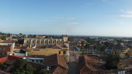 View of Trinidad, Cuba from upの写真素材