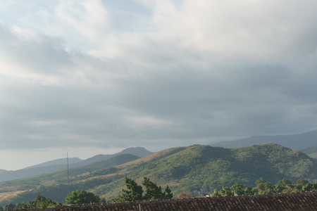 Panoramic view of Trinidad, Cuba from upの写真素材