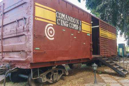 Santa Clara, Cuba, January 5, 2017:  revolution train museum in Santa Clara, Cuba. This place is where che guevara and their revolutionary group win the battle of Santa Clara during the revolutionのeditorial素材