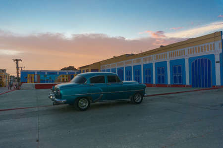 Trinidad, Cuba, January 3, 2017: street view of trinidad. Touristic place from Cubaのeditorial素材