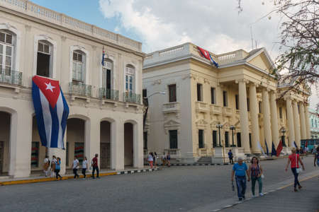 Santa Clara, Cuba, January 5, 2017: Street view on Santa Clara, Cuba. General travel imageryのeditorial素材