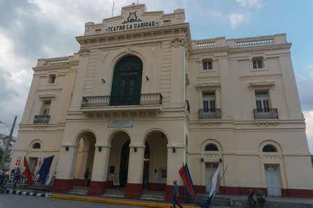 Santa Clara, Cuba, January 5, 2017: Teatro La Caridad outdoors view, General travel imageryのeditorial素材