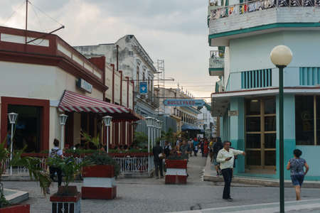 Santa Clara, Cuba, January 5, 2017: Street view on Santa Clara, Cuba. General travel imageryのeditorial素材