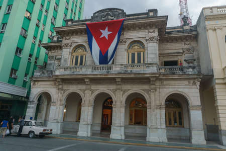 Santa Clara, Cuba, January 5, 2017: General street view around the central park. General travel imageryのeditorial素材