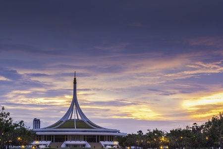 night at suanluangrama with sky bangkokのeditorial素材