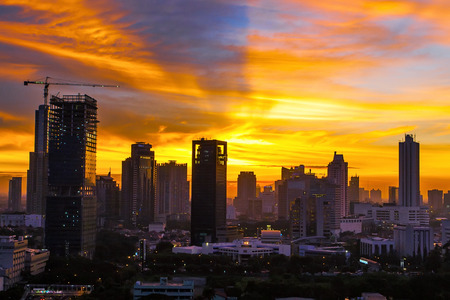 City duskのeditorial素材