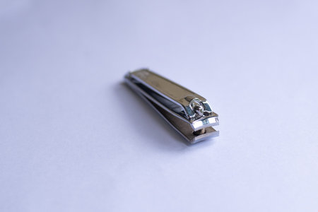 Stapler on a white background, close-up, macroの写真素材
