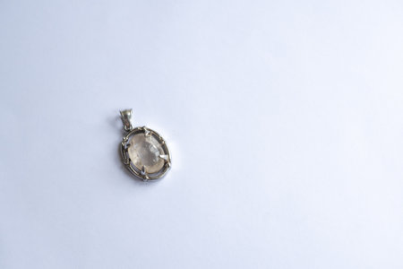 jewelry pendant on a white background. Jewelry backgroundの写真素材
