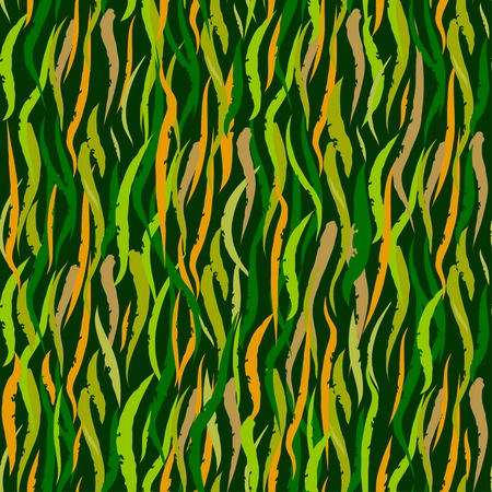 Foliate seamless pattern. Green abstract leaves background.のイラスト素材