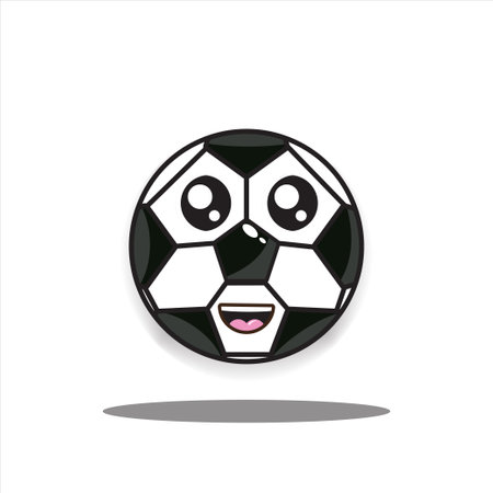 mascot ball cute vector illustration with designのイラスト素材