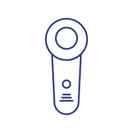 Thin line medical device icon - Linear style vector icon blueのイラスト素材