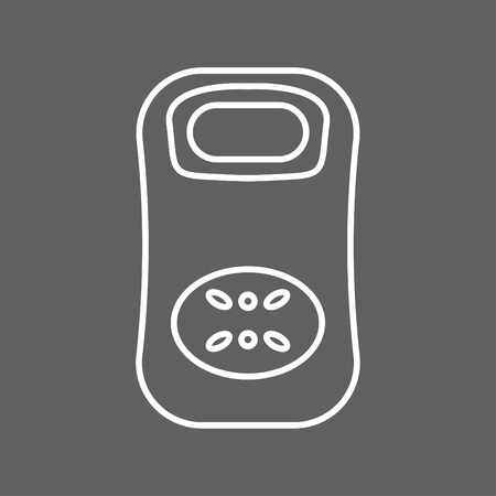 Scales icon line symbol - Premium quality isolated weight element in the trendy style whiteのイラスト素材