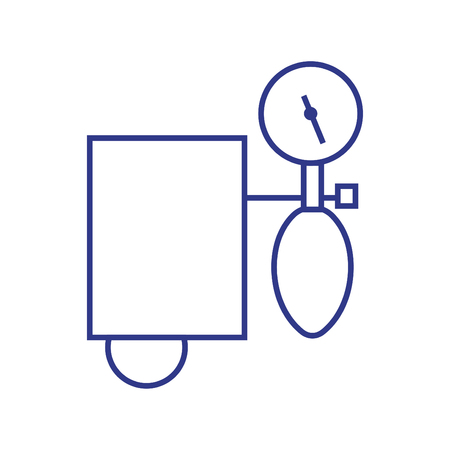 Tonometer line icon, medicine, and healthcare, Blood Pressure sign vector blueのイラスト素材