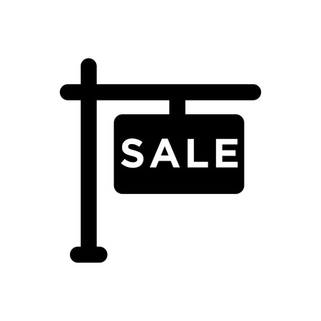 Vector sale sign icon blackのイラスト素材