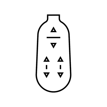 Medical devices - linear style illustration vector blackのイラスト素材