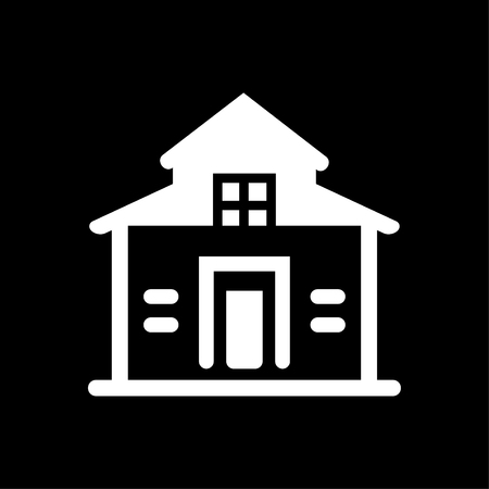 Home Icon Vector Whiteのイラスト素材