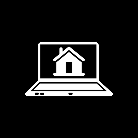 Real estate marketing online vector whiteのイラスト素材