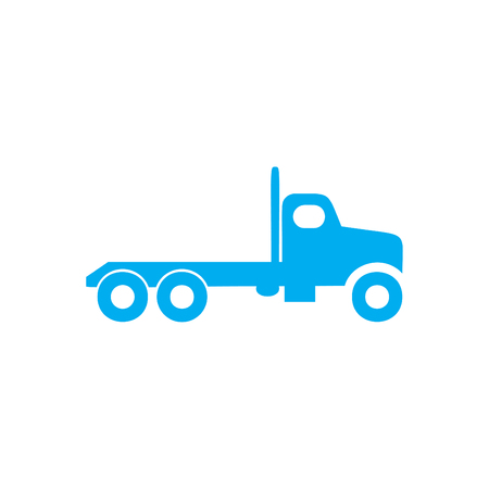 Transportation truck icon vector blueのイラスト素材