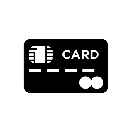Vector credit card icon whiteのイラスト素材