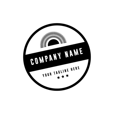 Badge logo - badges and labels logo - vintage logo - Vector Black 3のイラスト素材