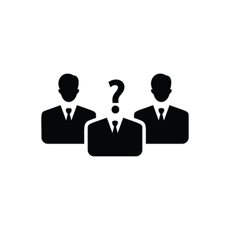 Group Thinking Icon Blackのイラスト素材