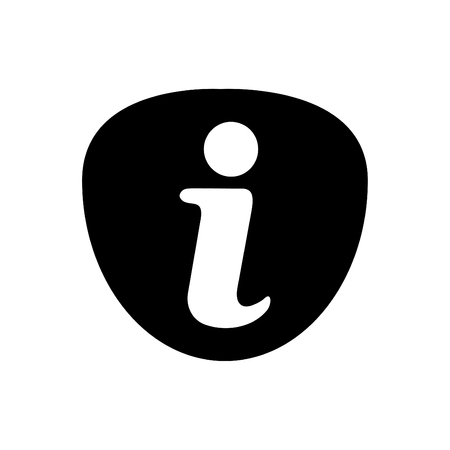 Information icon - info sign vector blackのイラスト素材