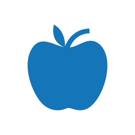 An Apple Icon Blueのイラスト素材